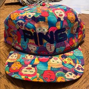 Ping 80’s style hat *rare print*